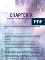 Chapter 9 - Ecological and Environmental Management