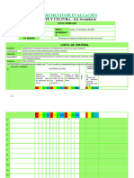 4° - Instrumento de Evaluación - Lista de Control - Sesion 2 - Eda1 - Arte y Cultura