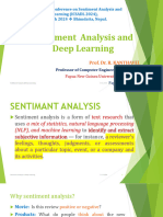 Sentiment Analysis Using DL