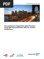 IDP SuccessFactors Integrations - Best Practices Using SAP SuccessFactors APIs For Custom Integrations V1.23