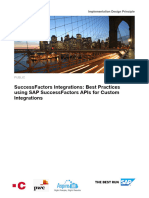 IDP SuccessFactors Integrations - Best Practices Using SAP SuccessFactors APIs For Custom Integrations V1.23