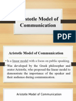 Aristotle Model of Communication