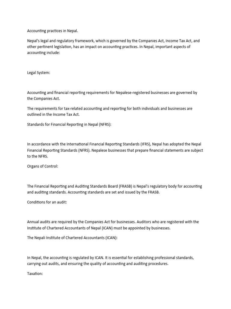 NEPAL FINANCIAL REPORTING STANDARDS OBJECTIVES visual data 7