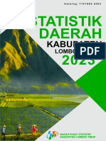 Statistik Daerah Kabupaten Lombok Timur Tahun 2023