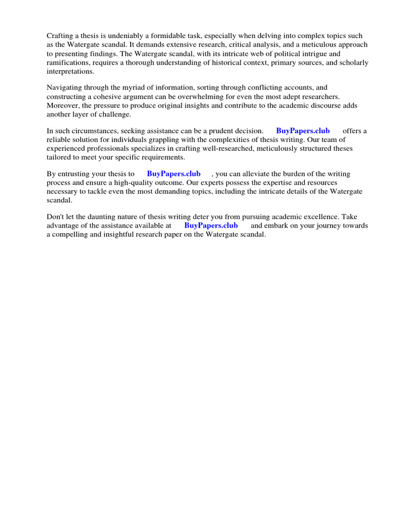 Research Paper Watergate Scandal PDF Watergate Scandal United States Travel