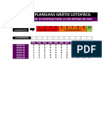 #9 - Planilha Grátis Lotofácil - Termômetro Inteligente 6 Jgs de 15 Dzs Com 09 Dzs Combinadas - Premiações 100% Garantido