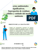 Capacitacion Aspectos Ambientales Significativos. Segregacion de Residuos Solidos y Cuidado de Medio Ambiente 2023-2-3