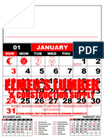 (Elmer - S) Comercial Calendar Template