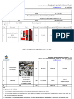Parameters of Mold Handling Line 20240311
