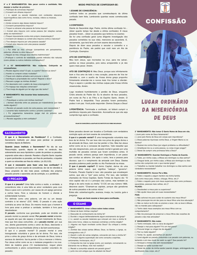 Guia Prático para a Confissão Católica | PDF