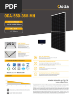 OSDA 610W Bifacial Solar Panel Specs | PDF | Energy Technology ...