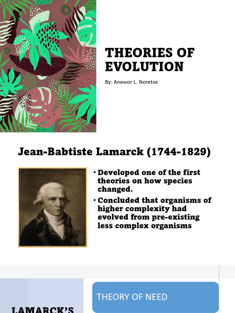 THEORIES-OF-EVOLUTION Science 10 3rd Quarter | PDF | Natural Selection ...