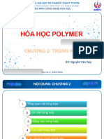 Hóa học Polymer - Chương 2 - Trùng hợp