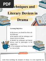 Grade 12 Techniques and Literary Devices in Drama