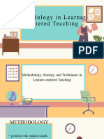EDUC 105 Methodology in Learner-Centered Teaching