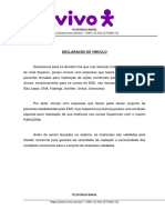 Modelo Declaração de Vínculo