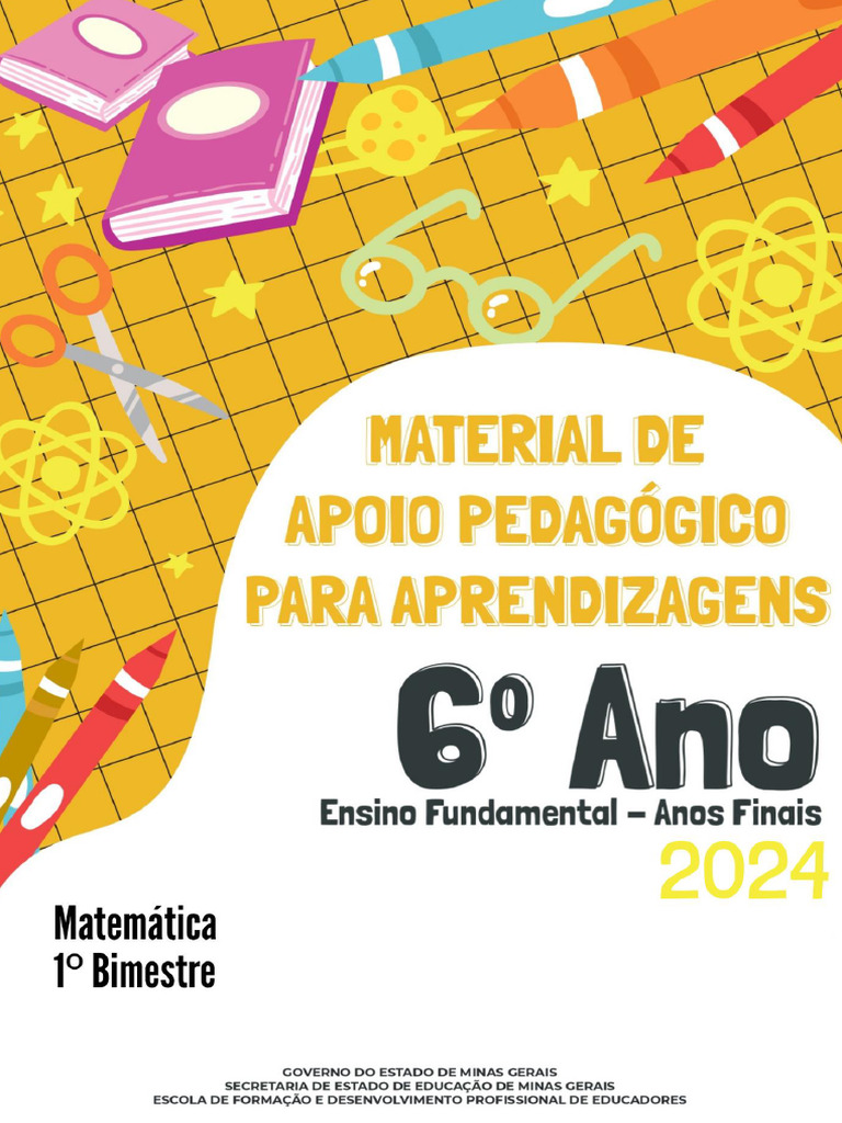 6 - Matematica - 2024 | PDF | Livro didático | Pedagogia