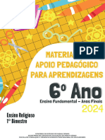 6 - Ano - Ensino Religioso 2024