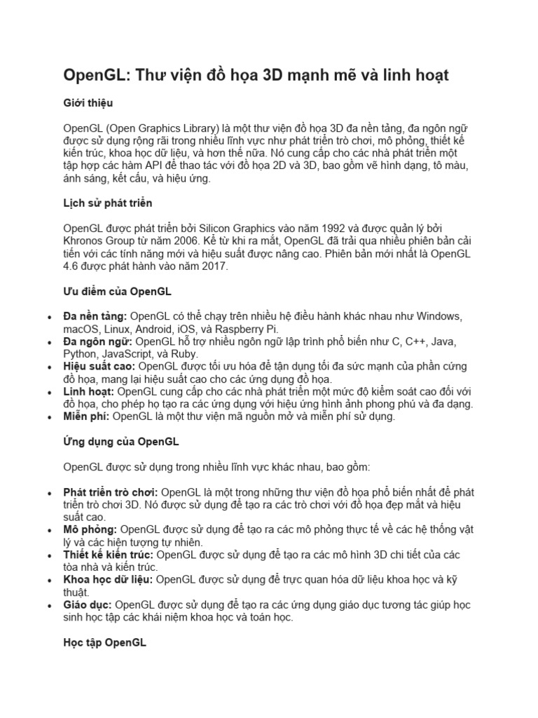 Open GL | PDF