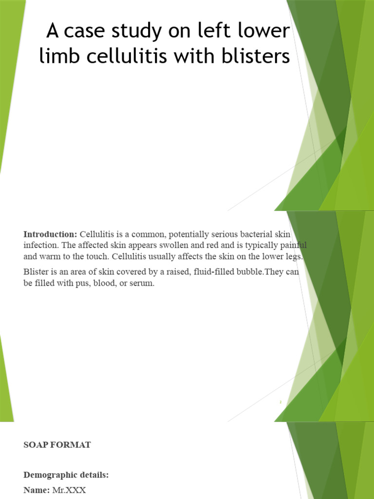 Left Lower Limb Cellulitis - Revathi Nomula | Download Free PDF | Edema ...