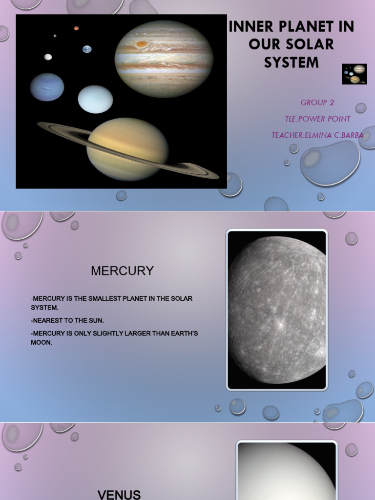 Inner Planet in Our Solar System | PDF