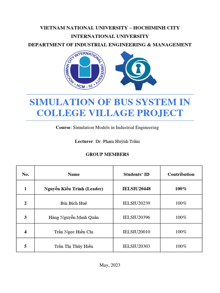 Bus System Simulation Project Report | PDF | Simulation | System