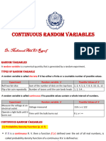 6-Continuous Random Variable