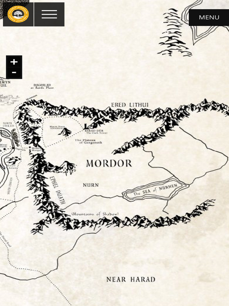 Interactive Map of Middle-Earth - LotrProject | PDF