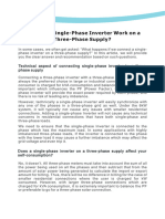 Growatt 1 Phase Inverter On 3 Phase System