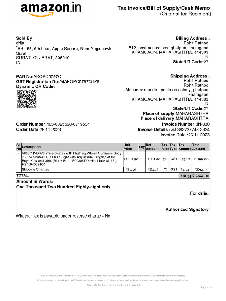 Invoice PDF Invoice Government Finances