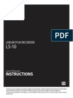 Olympus LS-10 Digital Audio Recorder Instructionspdf