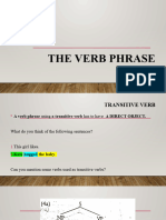 The Verb Phrase