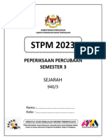 STPM 2023 Sem 3 Sejarah