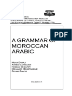 A Grammar of Moroccan Arabic