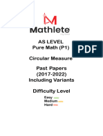 As Maths - Circular Measure (Solved)