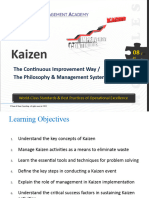 Kaizen: The Continuous Improvement Way / The Philosophy & Management System