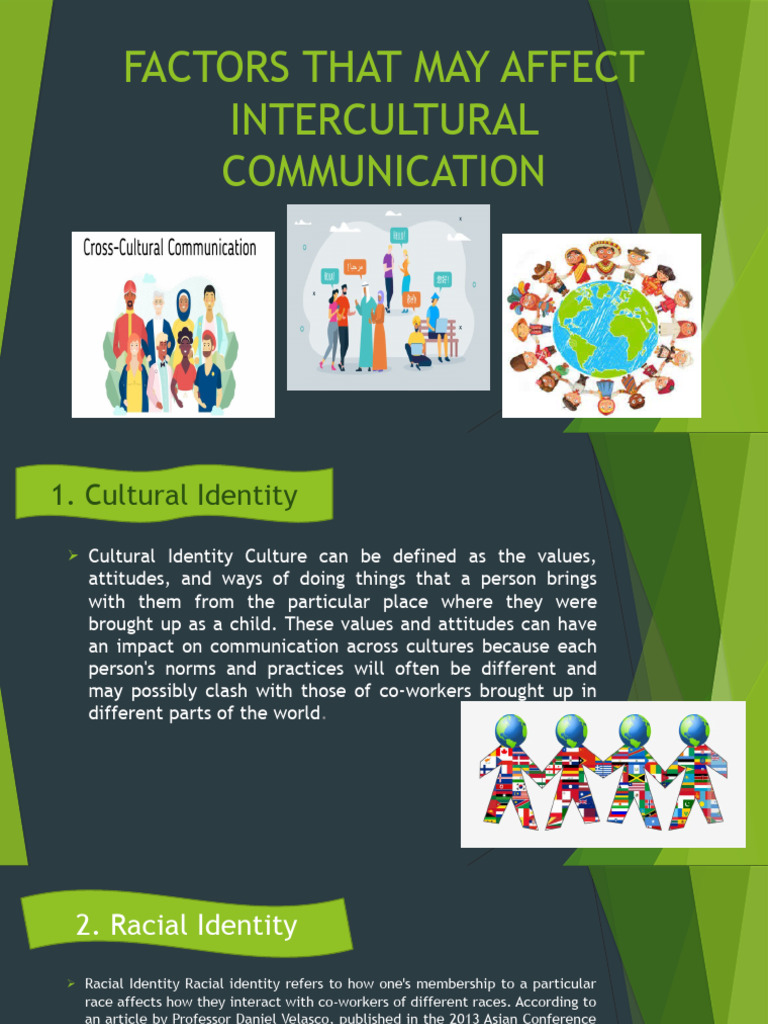 Factors Influencing Intercultural Communication | PDF | Cross Cultural ...