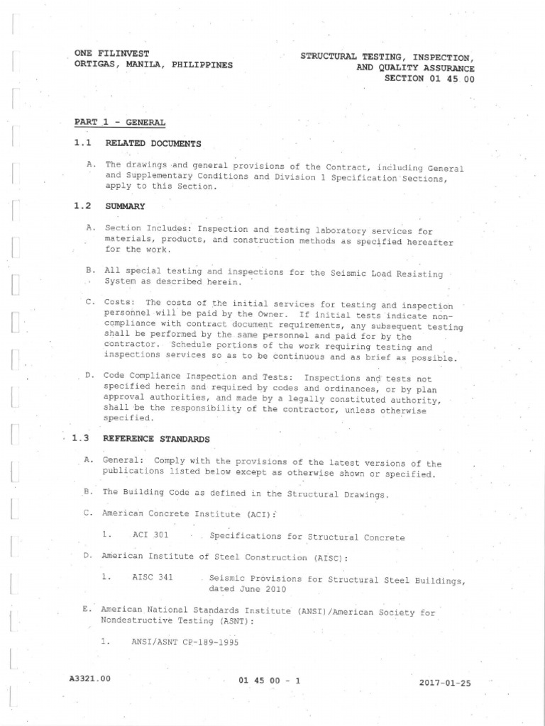 2 of 8 Structural Testing, Inspection and Quality Assurance | PDF