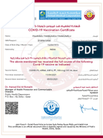 Covid Vaccination Certificate