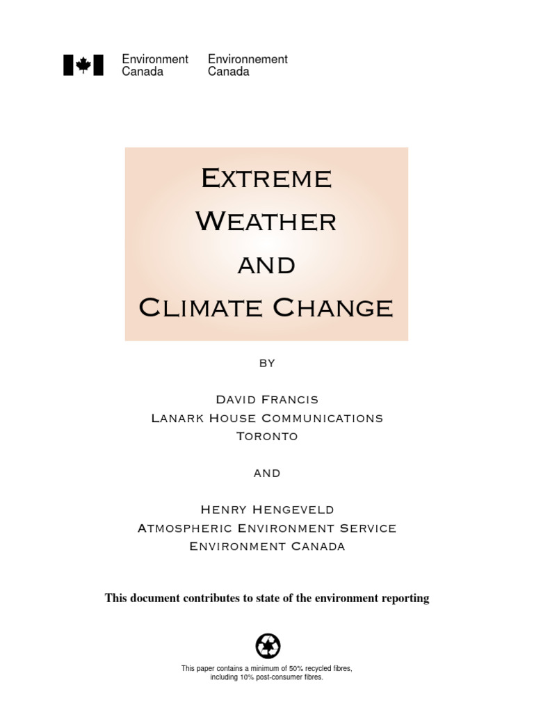 Extreme Weather Climate Change Pdf Extreme Weather Climate