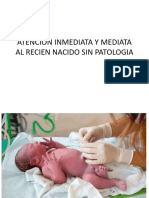 Tema 4 Atencion Inmediata y Mediata Al Recien Nacido Sano