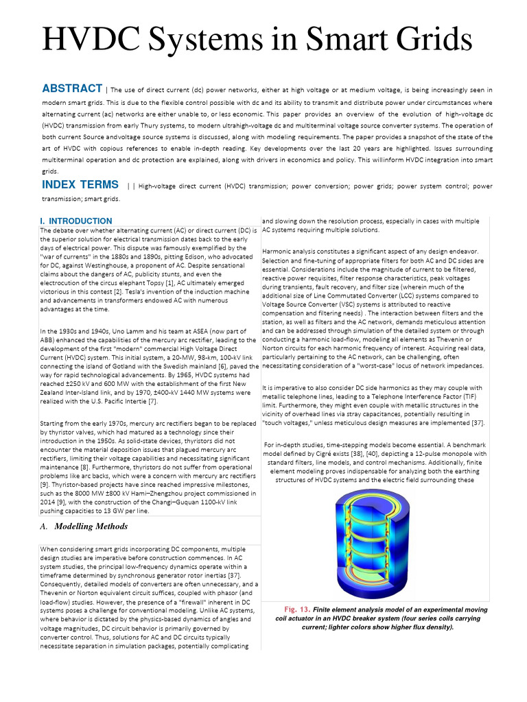 HVDC Systems in Modern Smart Grids | PDF | High Voltage Direct Current ...