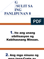 Unang Pagsusulit Sa Araling Panlipunan 8