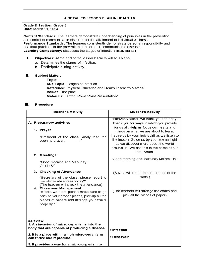 Stages of Infection | PDF | Infection | Learning