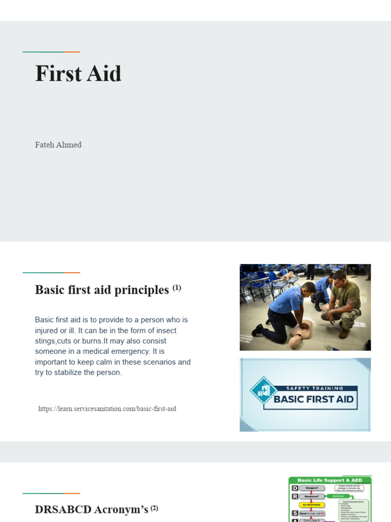 Understanding DRSABCD in First Aid | PDF | Cardiopulmonary ...