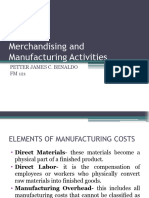 Merchandising and Manufacturing Activities
