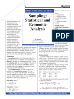 Sampling Statistical and Economic Analysis