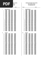 Key Stage 2 Answer Sheet Template | PDF