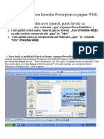 Tutorial Lectie Salvarea Fisierelor Powerpoint Ca Pagina Web