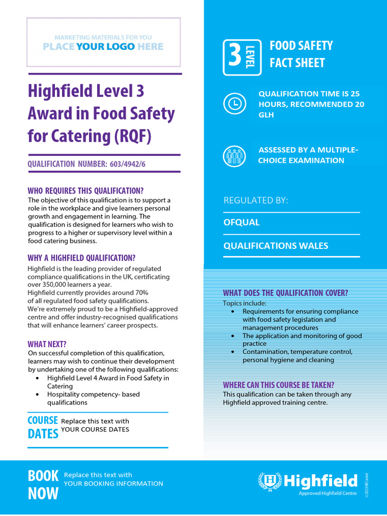 Level 3 Food Safety for Catering | PDF | Food Safety
